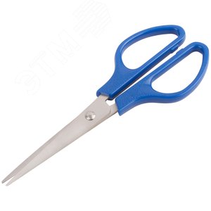 Ножницы бытовые нержавеющие, пластиковые ручки, толщина лезвия 1.4 мм, 170 мм - фото 2