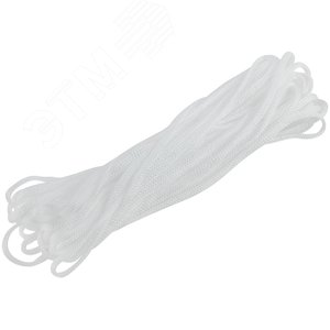 Шнур вязаный полипропиленовый без сердечника 5 мм х 20 м, р/н= 50,8 кгс - фото 2