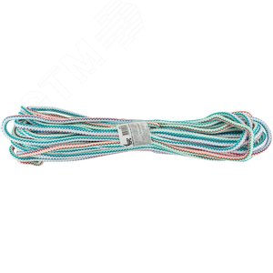 Веревка вязаная полипропиленовая, 10 мм х 20 м, р/н= 350 кгс - фото 3
