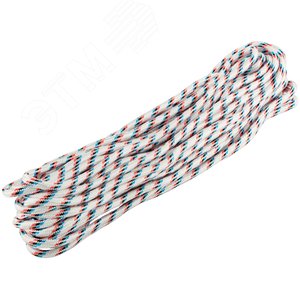 Канат полипропиленовый 24-х прядный с сердечником 8 мм х 20 м, р/н= 380 кгс - фото 2