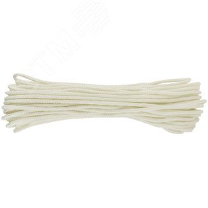 Фал капроновый плетеный 16-ти прядный с сердечником 6 мм х 20 м, р/н= 450 кгс