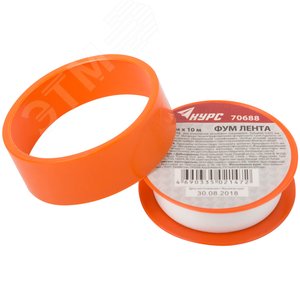 ФУМ Лента, плотность 0,20 гр./см3, 12 мм X 10 м X 0,075 мм - фото 4