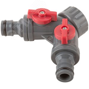 Распределитель 2-х канальный, внутренняя резьба основания 3/4' - фото 2