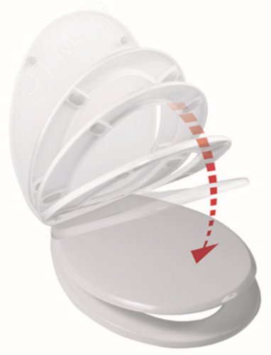 Изображение товара Сиденье для унитаза Wirquin БЕЛОЕ полипропилен с микролифтом