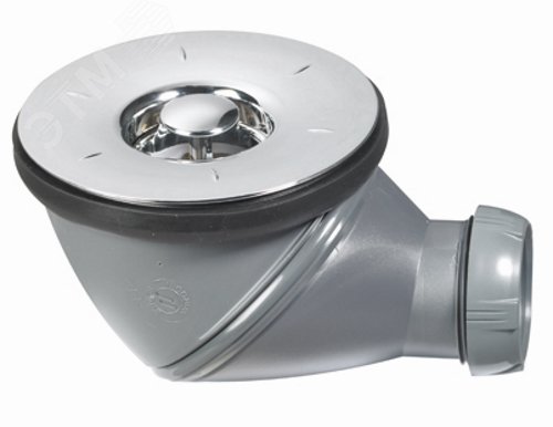 Изображение товара Сифон для душевого поддона JAMES D90 мм выход D40 мм мультипозиционный