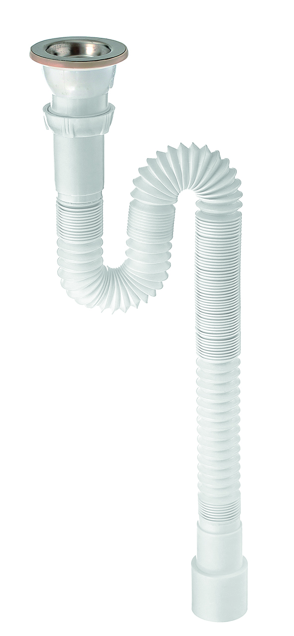 Сифон гофрированный для мойки 1'1/2x40/50 мм L1200 мм