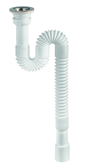 Сифон гофрированный для раковины 1'1/4x32/40 мм L800 мм