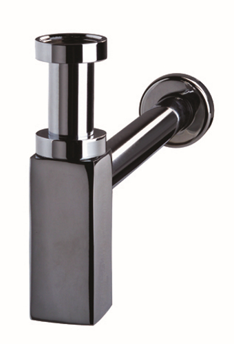 Сифон CAREIS для раковины без выпуска 1'1/4X32 мм отвод с розеткой, латунь в хроме