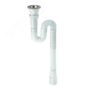 Изображение товара Сифон гофрированный для мойки 1'1/2x40/50 мм L1200 мм (шт)