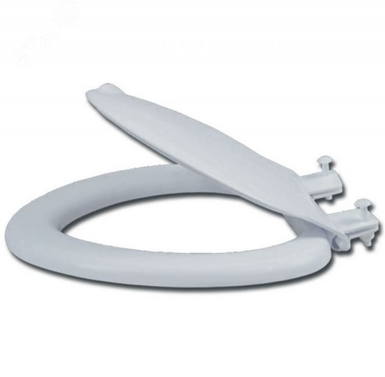 Изображение товара Сиденье для унитаза ЭКОНОМ белый мрамор высокое качество недорого