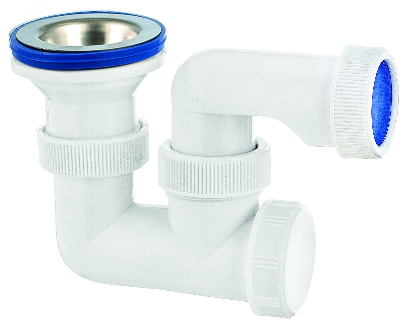 Изображение товара Сифон VIRPlast Универсал для душевого поддона с нержавеющей чашкой