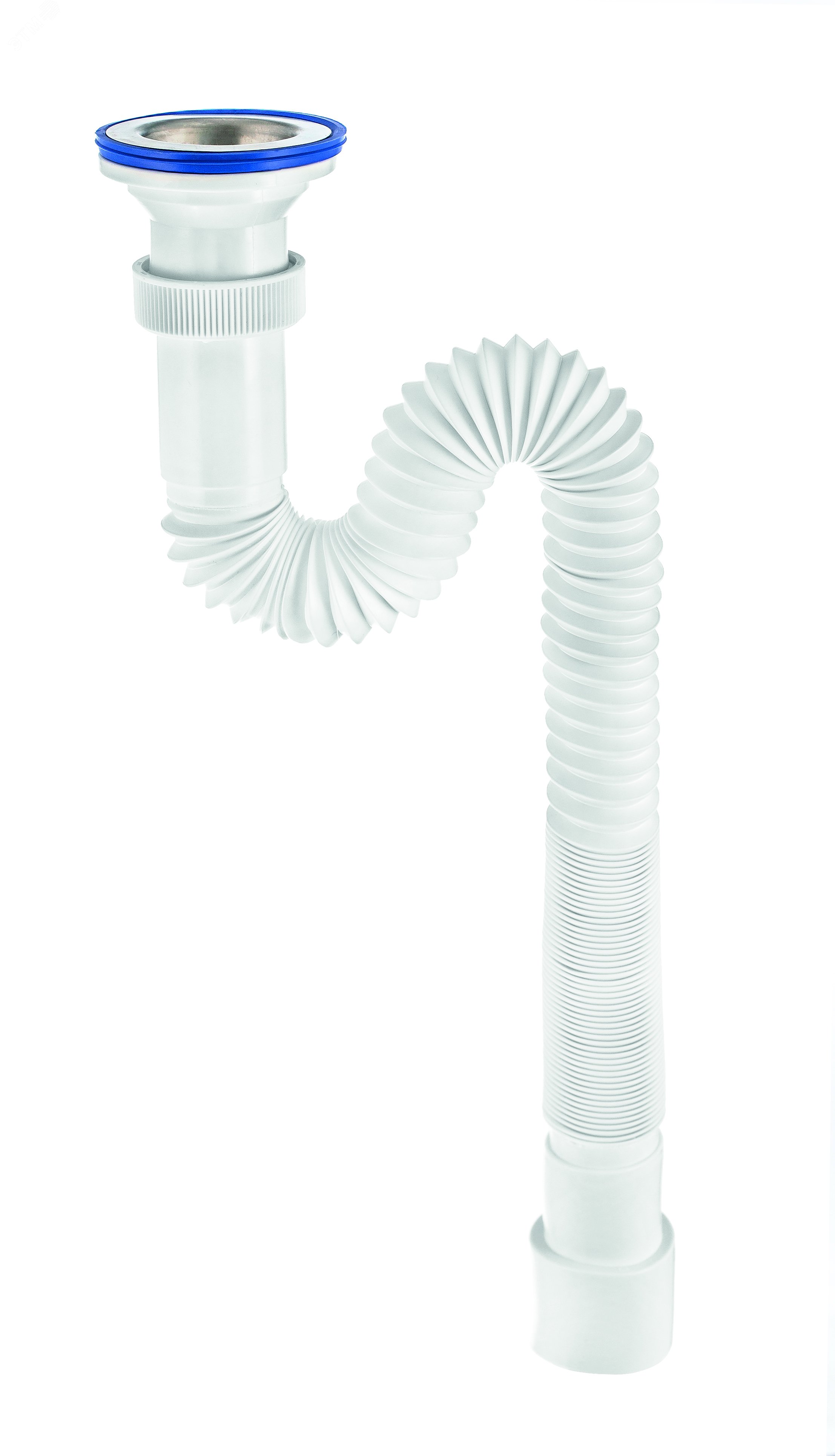 Изображение товара Гофрированный сифон МИНИ ЭЛИТ с нержавеющей чашкой D70 мм L1200 мм 1'1/2 - D40/50