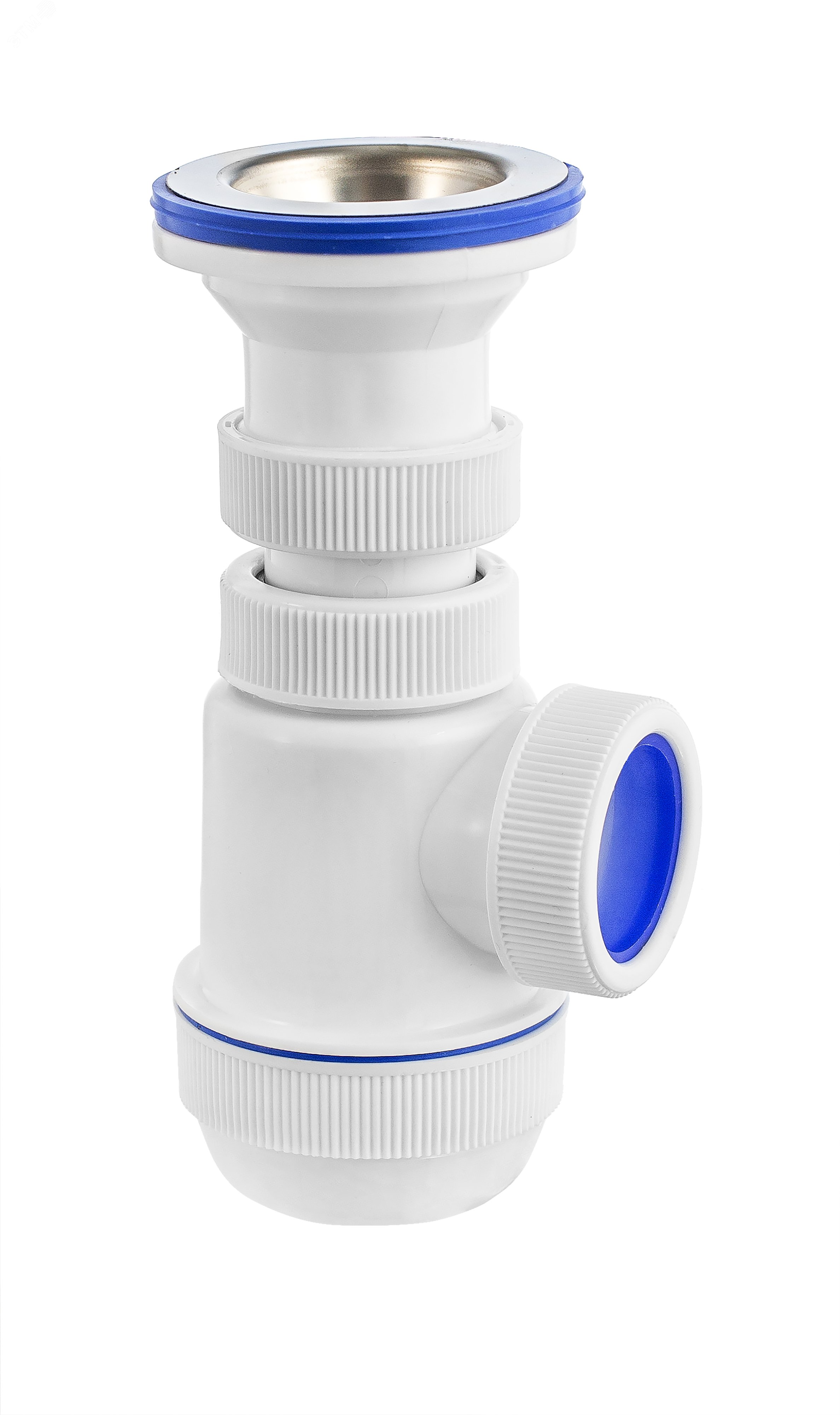 Изображение товара Сифон МИНИ ЭЛИТ для моек и раковин 1 1/2 с нержавеющей чашкой 70 мм