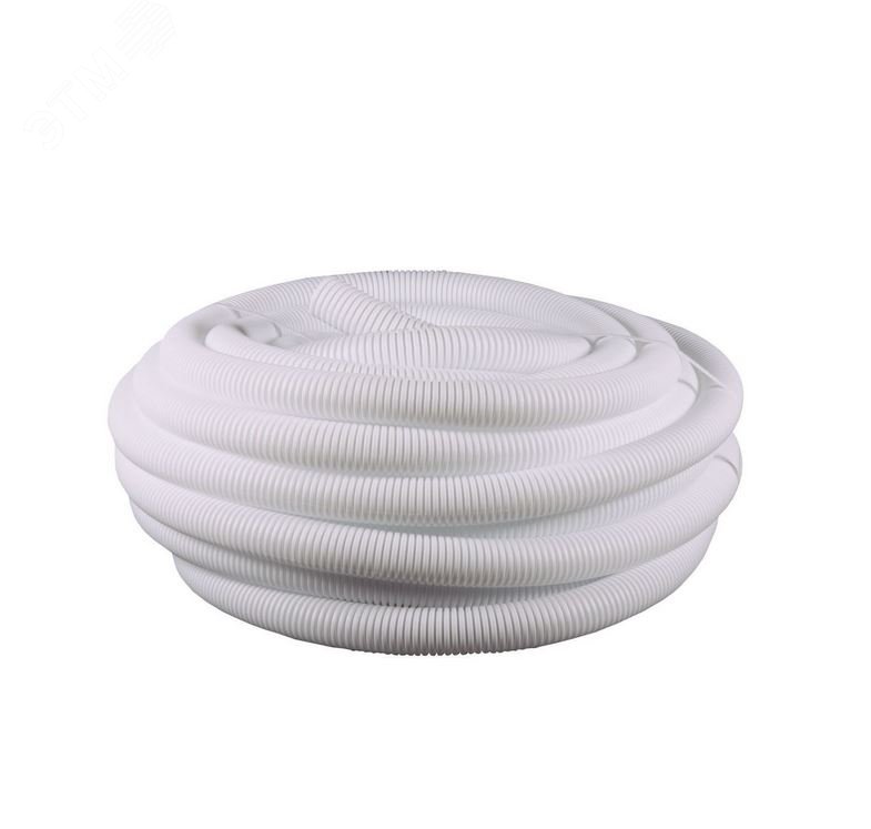 Изображение товара Гофрированный шланг VIRPlast D40 мм белый, длина 30 метров