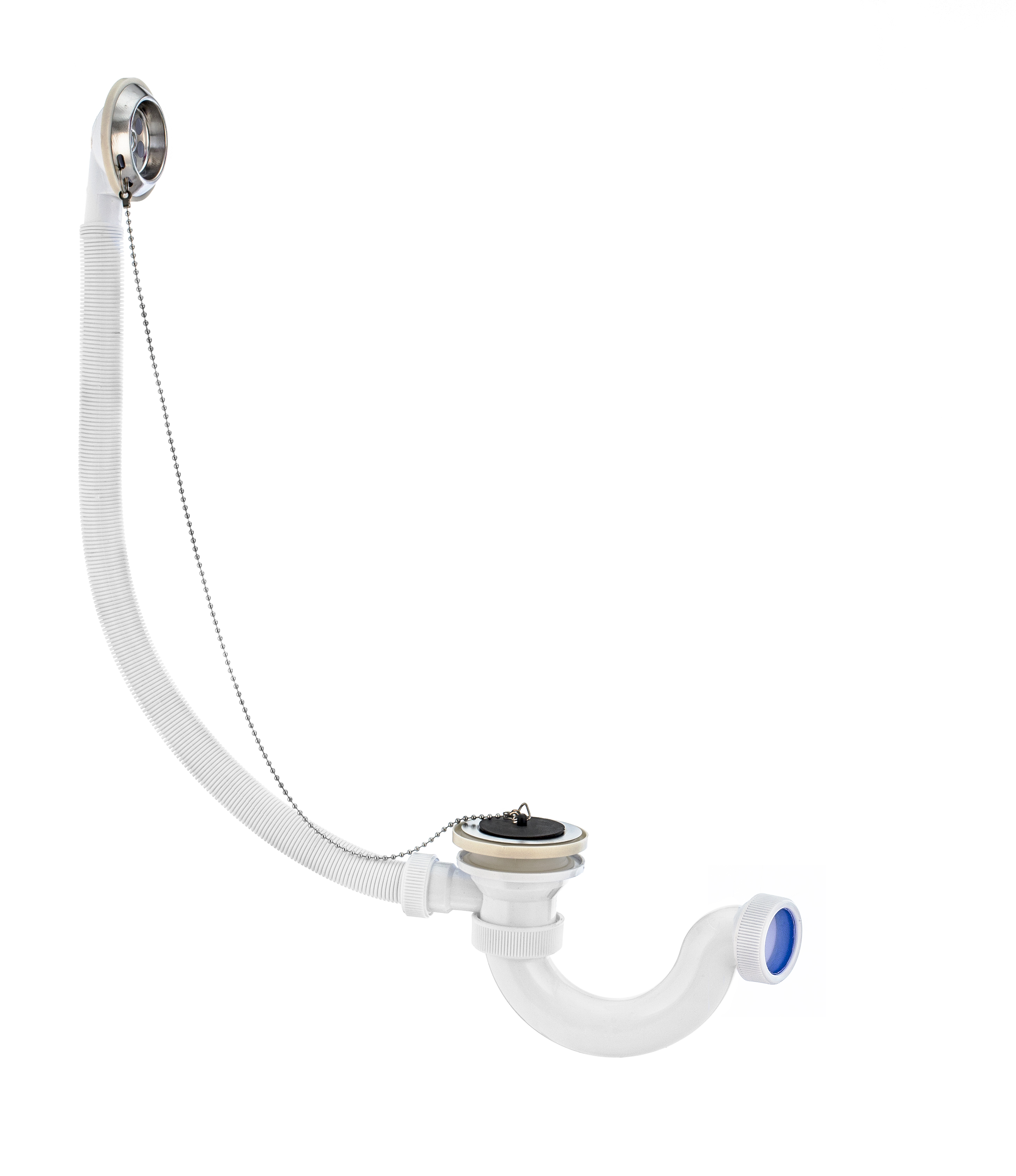 Сифон МИНИ ЭЛИТ для ванн с нержавеющим чашками, без отвода 1'1/2 - D40