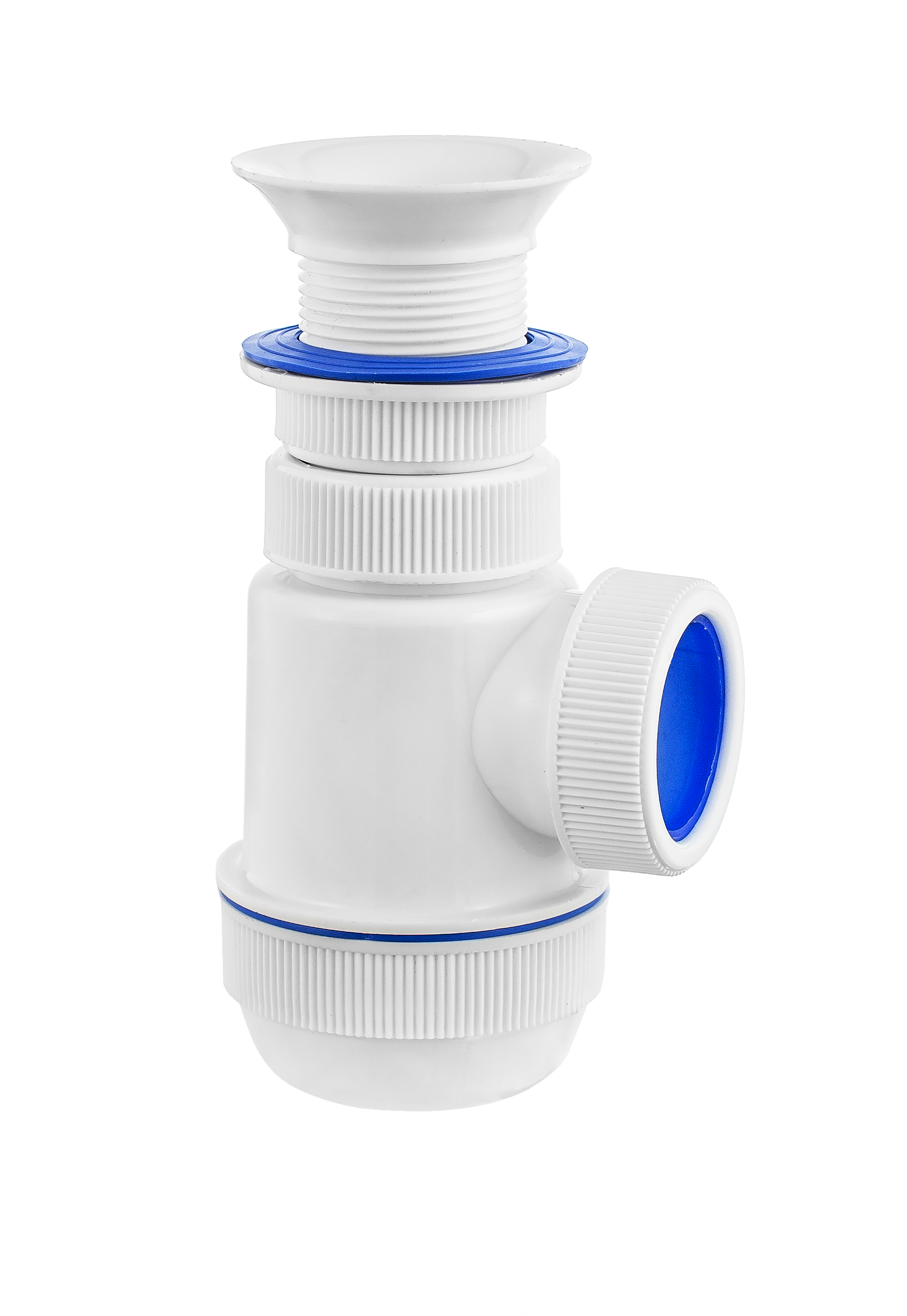 Сифон МИНИ ЭЛИТ для моек и раковин с пластиковым выпуском 63 мм выход 40 мм