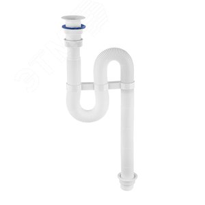 Изображение товара Сифон VIR гофрированный D40/50 пластиковая чашка D63 мм (шт)