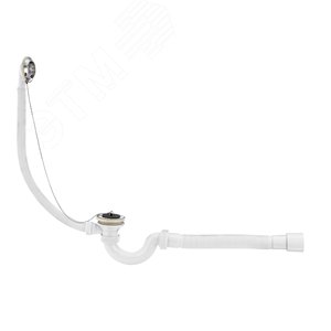 Изображение товара Сифон МИНИ ЭЛИТ для ванн с нержавеющими чашками и с гофротрубой D40/50 (шт)