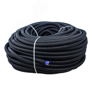 Изображение товара шланг гофрированный d20 мм (внутренний d14,5 мм) черный бухта 100м (м)