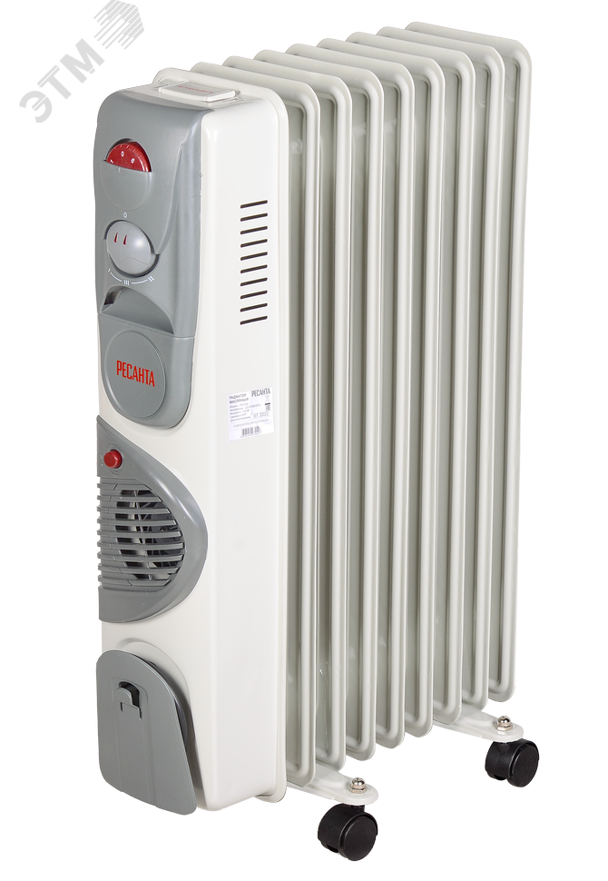 Изображение товара Радиатор масляный ОМ-9АВ 2,4 кВт (шт)