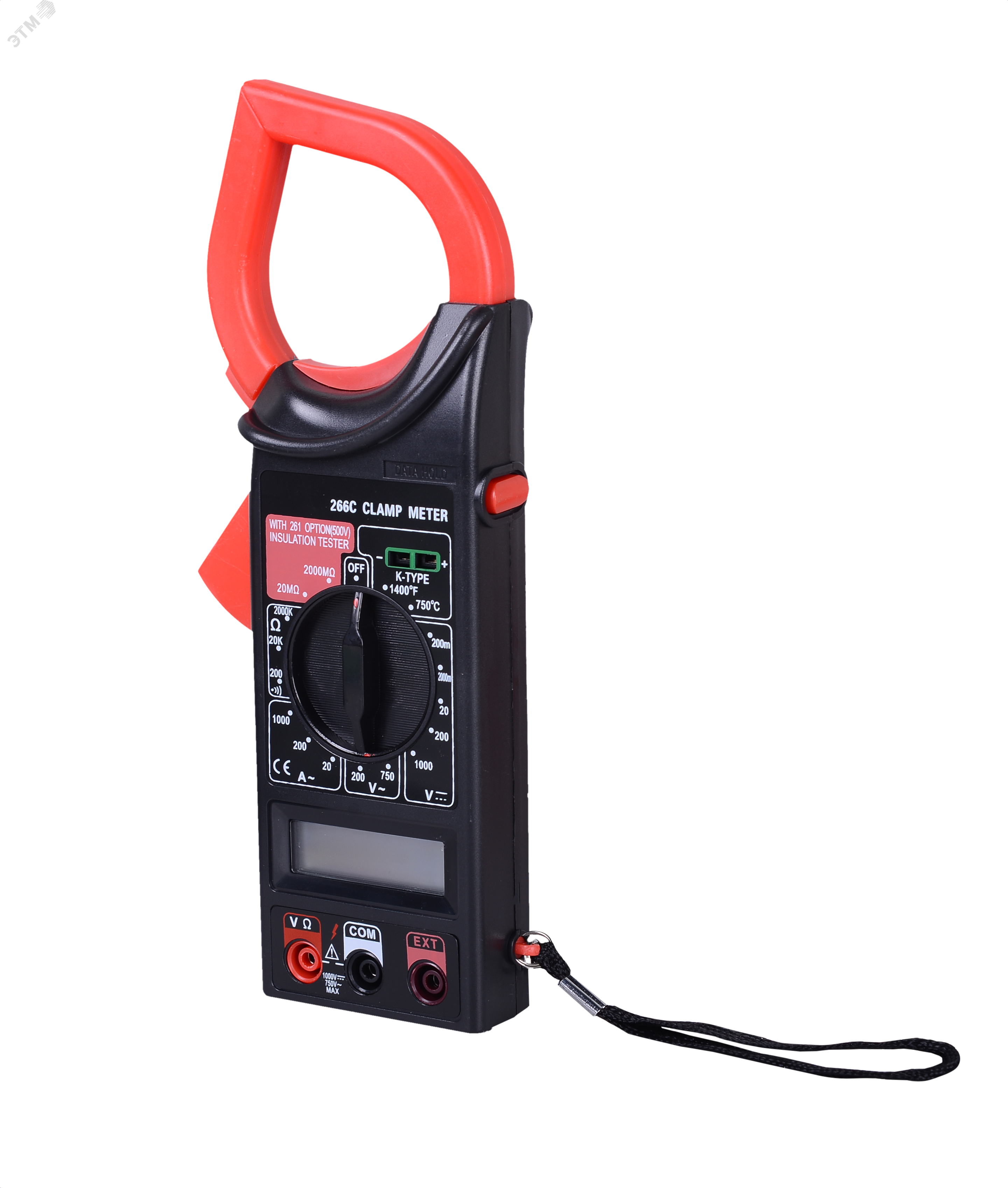 Изображение товара Многофункциональные токовые клещи DT 266C с измерением изоляции 500 В