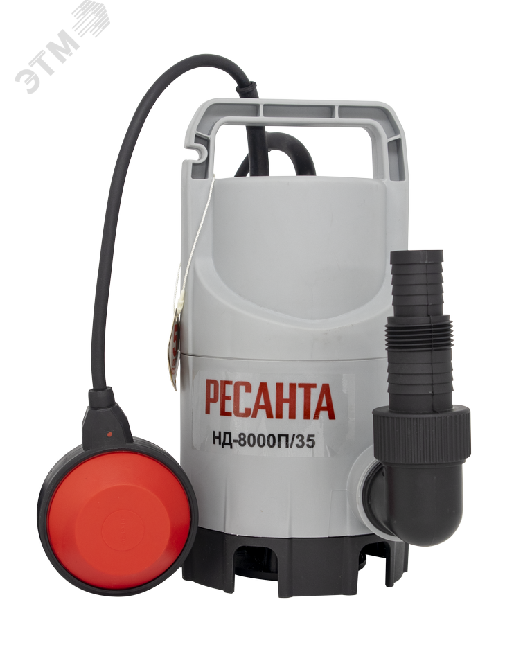 Изображение товара Дренажный насос НД-8000П/35 Ресанта для откачки воды и орошения