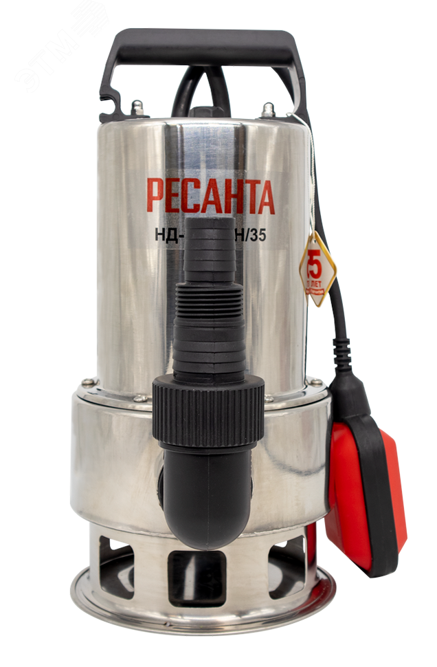 Изображение товара Дренажный насос НД-15500Н/35 Ресанта для водоемов и откачки воды