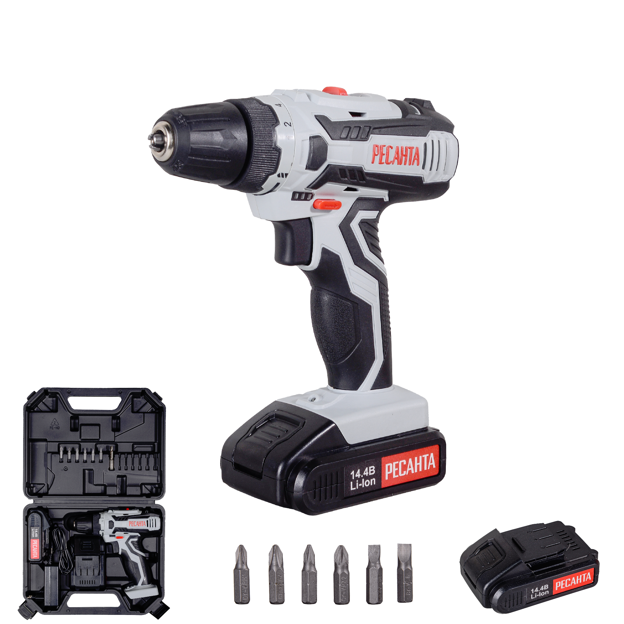 Дрель-шуруповерт аккумуляторная ДА-14-2ЛК