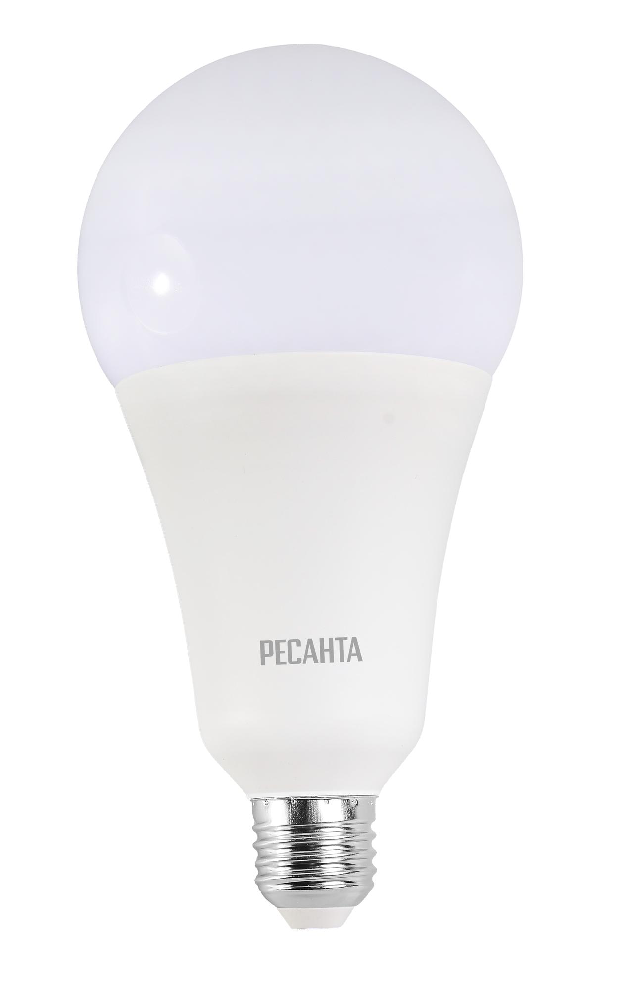 Лампа светодиодная LL-R-A95-25W-230-4K-E27 (груша, 25Вт, нейтр., Е27) Ресанта