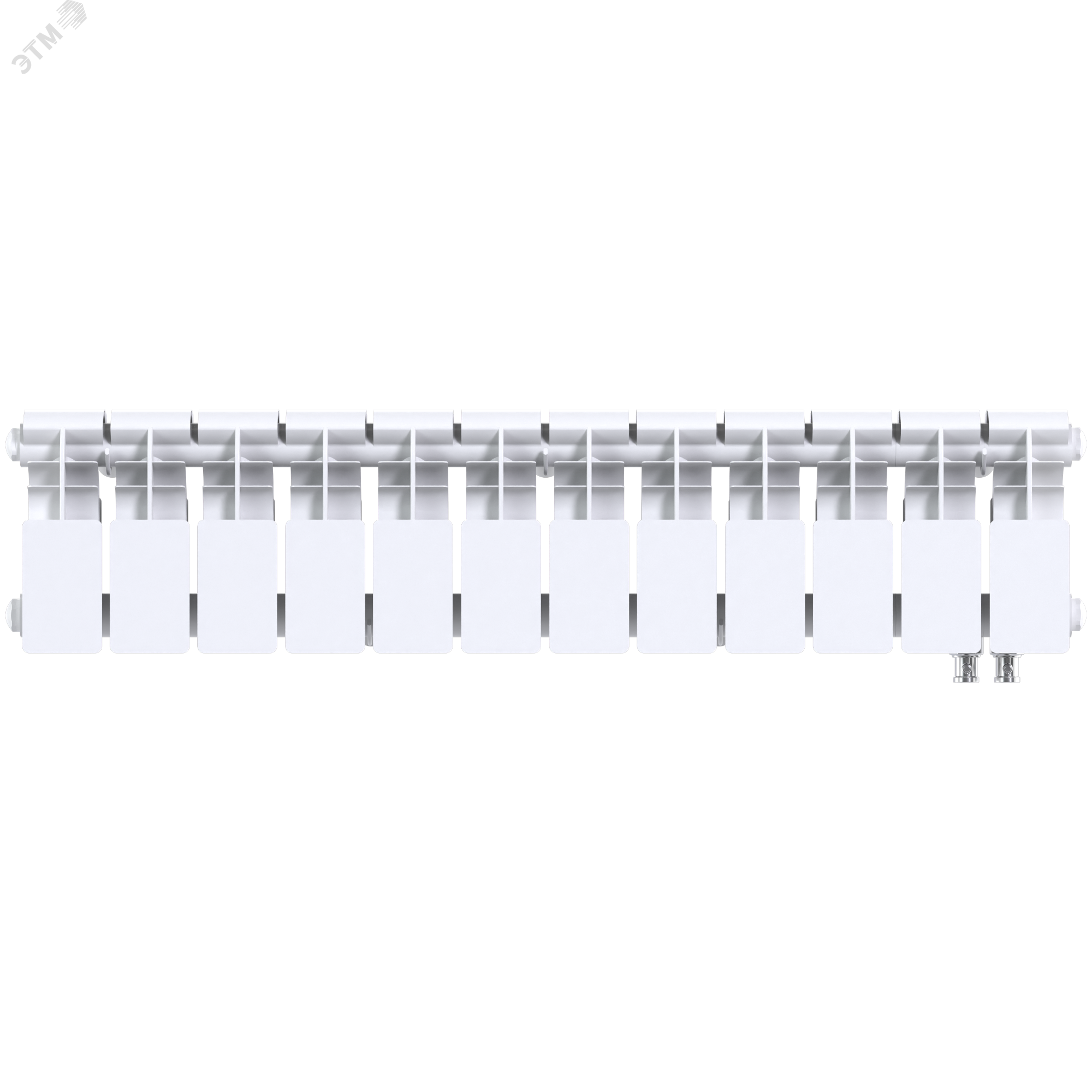 Изображение товара Oasis Pro N-200/100/12 — биметаллический радиатор, 1068 Вт, нижнее подключение