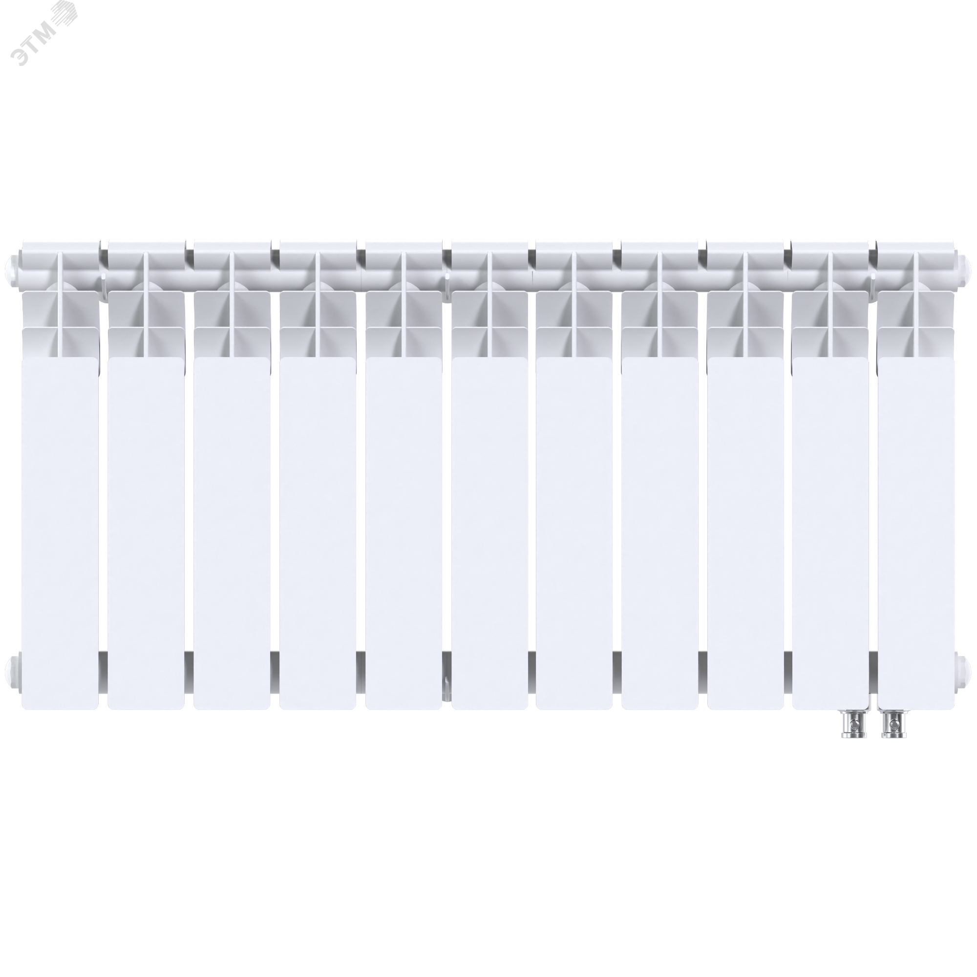 Изображение товара Радиатор Oasis Heat 350/90/11 Нижнее подключение 11 секций 1457 Вт