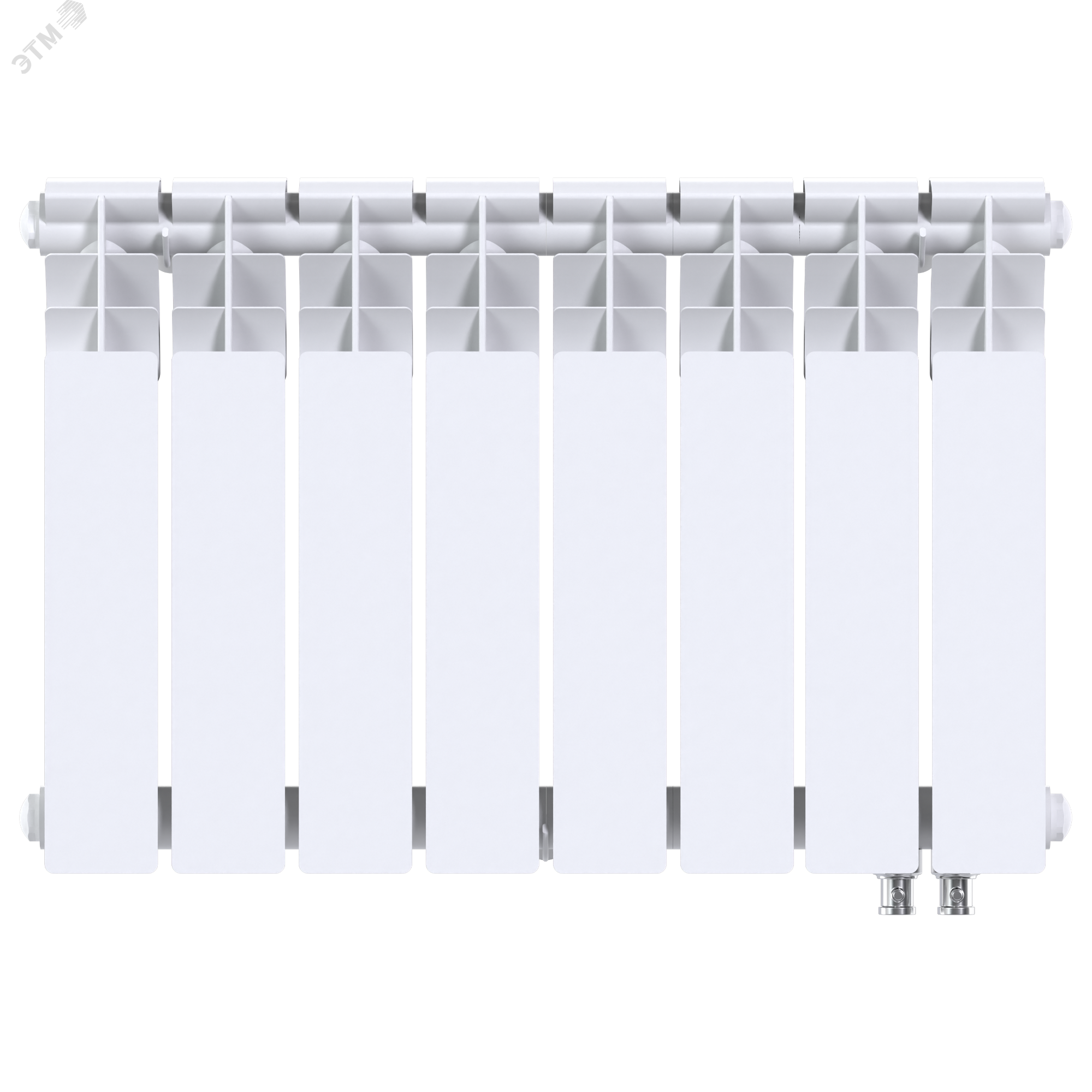 Изображение товара Радиатор Oasis Heat 350/90/8 НП нижнее подключение 8 секций