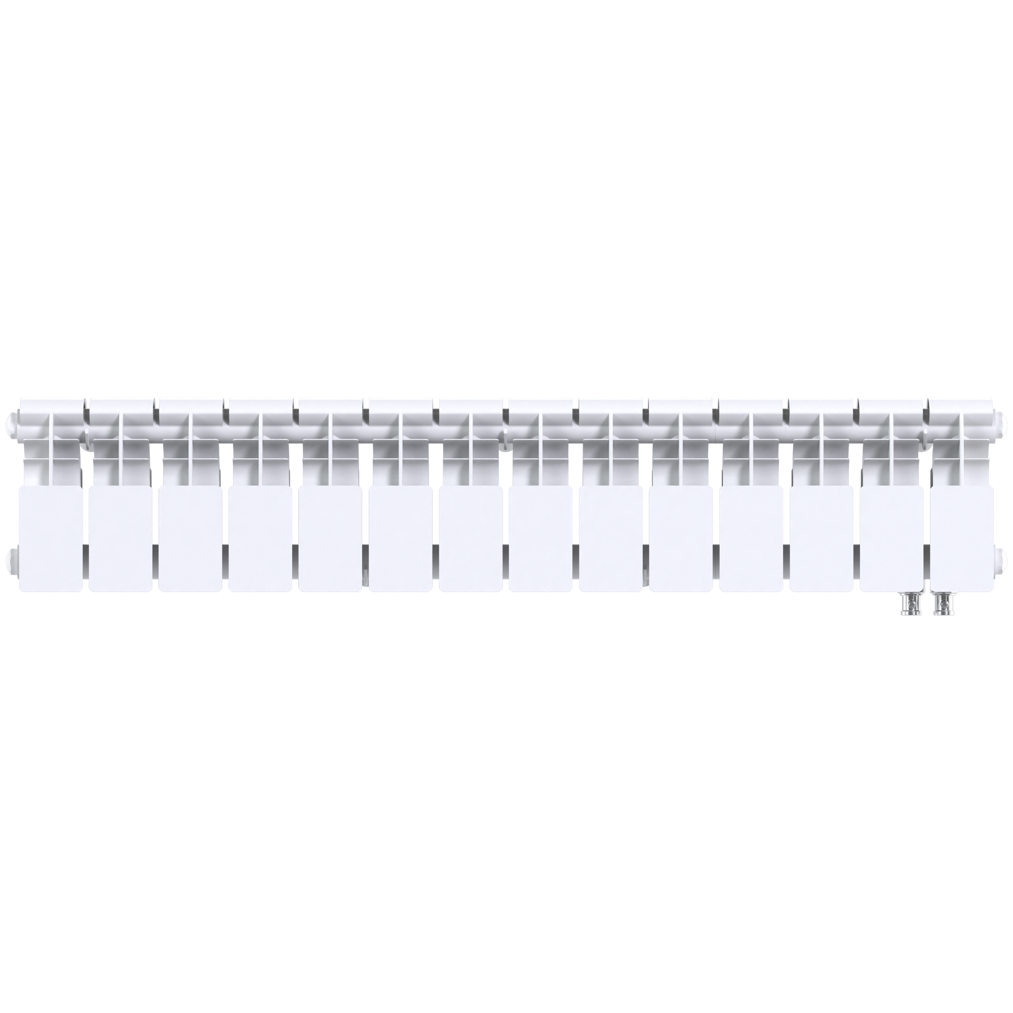 Радиатор биметаллический секционный  Pro 200/100/14 нижнее подключение 1246Вт