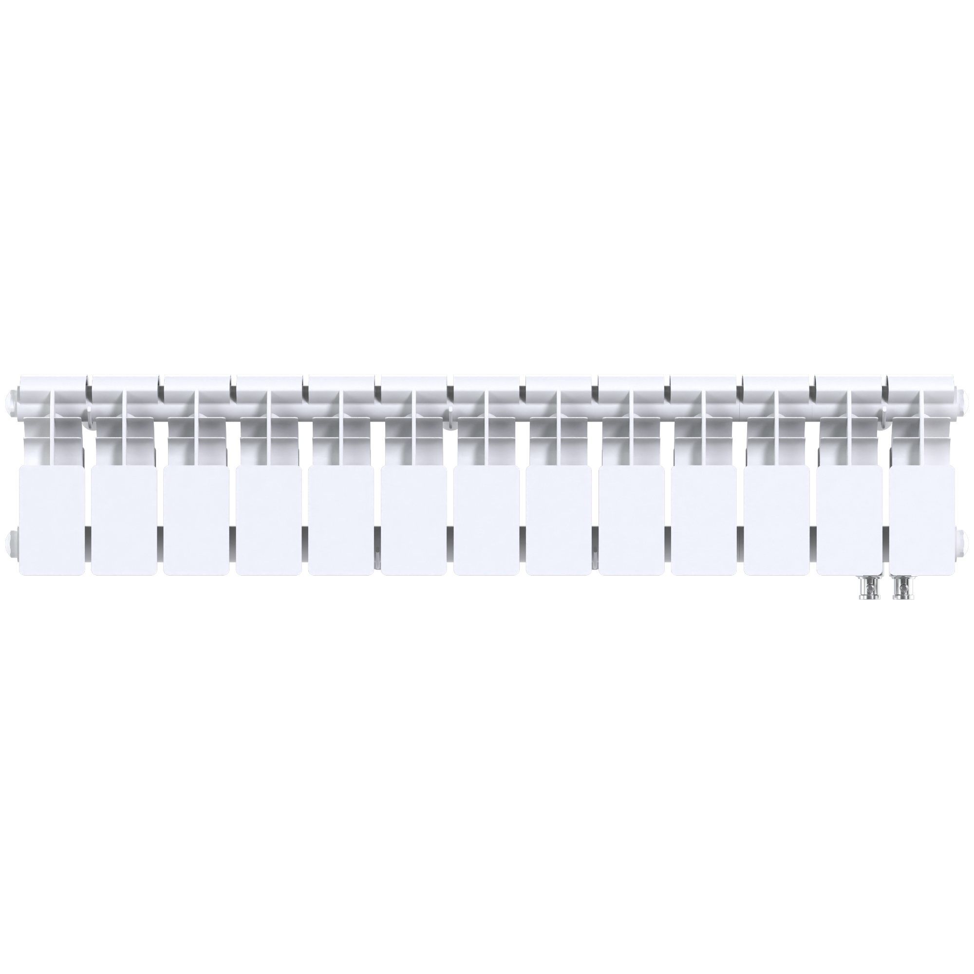 Радиатор биметаллический секционный  Pro 200/100/13 нижнее подключение 1157Вт