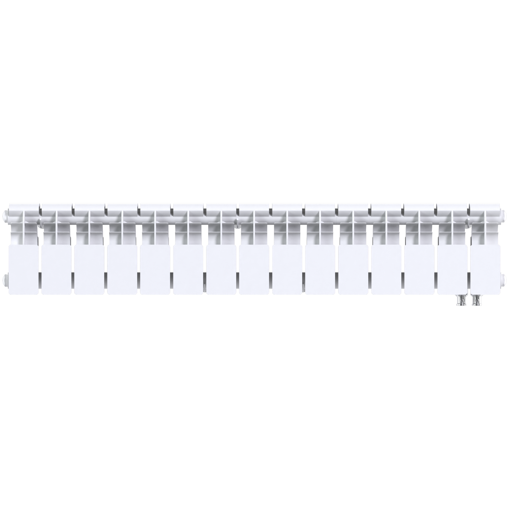 Радиатор биметаллический секционный  Pro 200/100/15 нижнее подключение 1335Вт