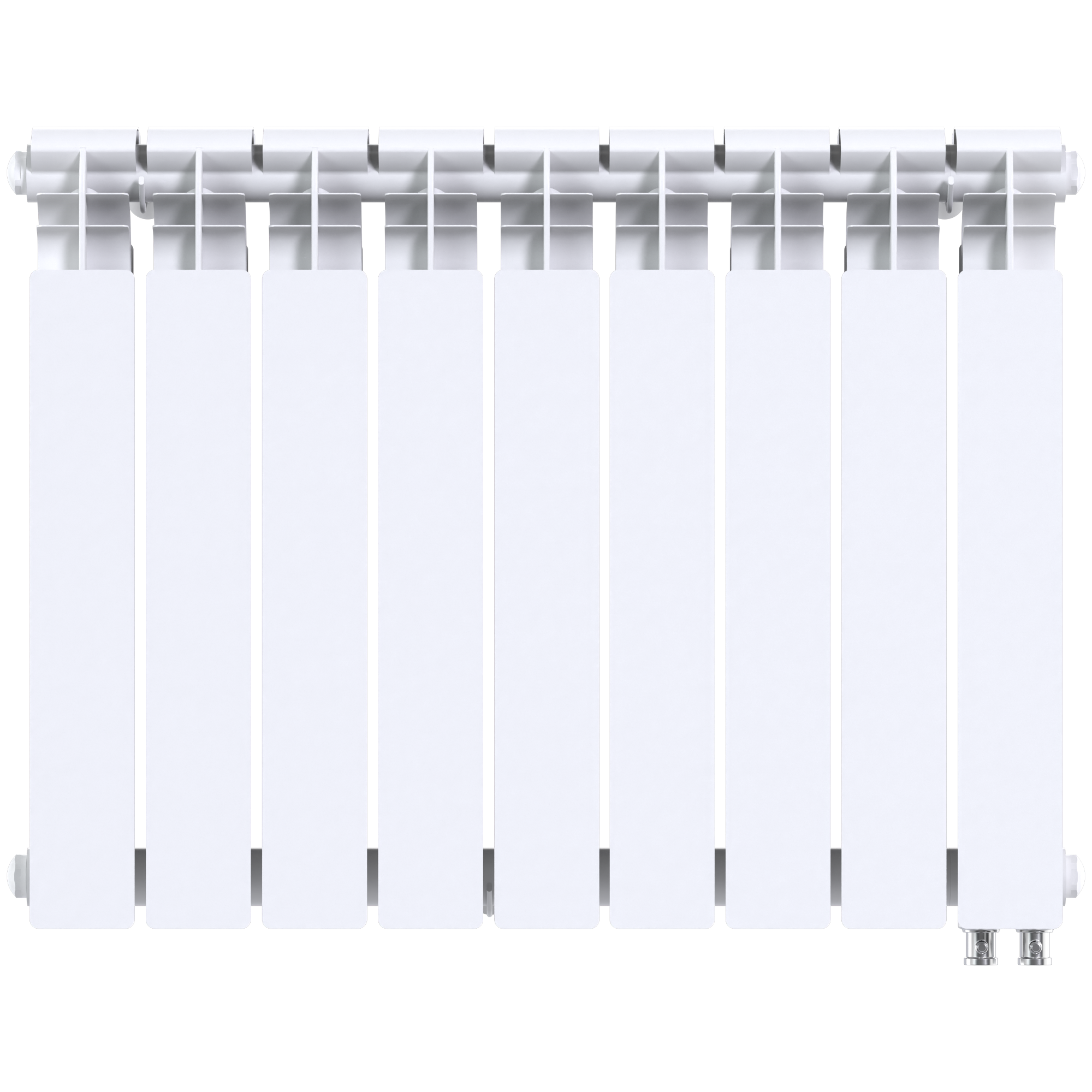 Радиатор биметаллический секционный  Pro 500/100/9 нижнее подключение 1521Вт