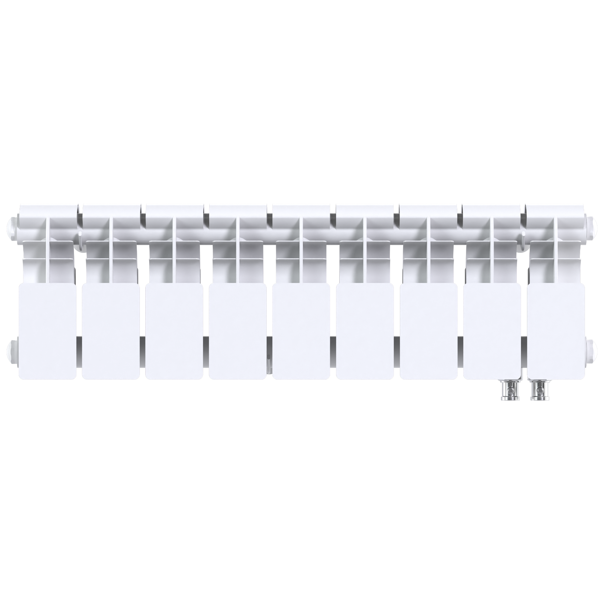 Радиатор биметаллический секционный  Pro 200/100/9 нижнее подключение 801Вт