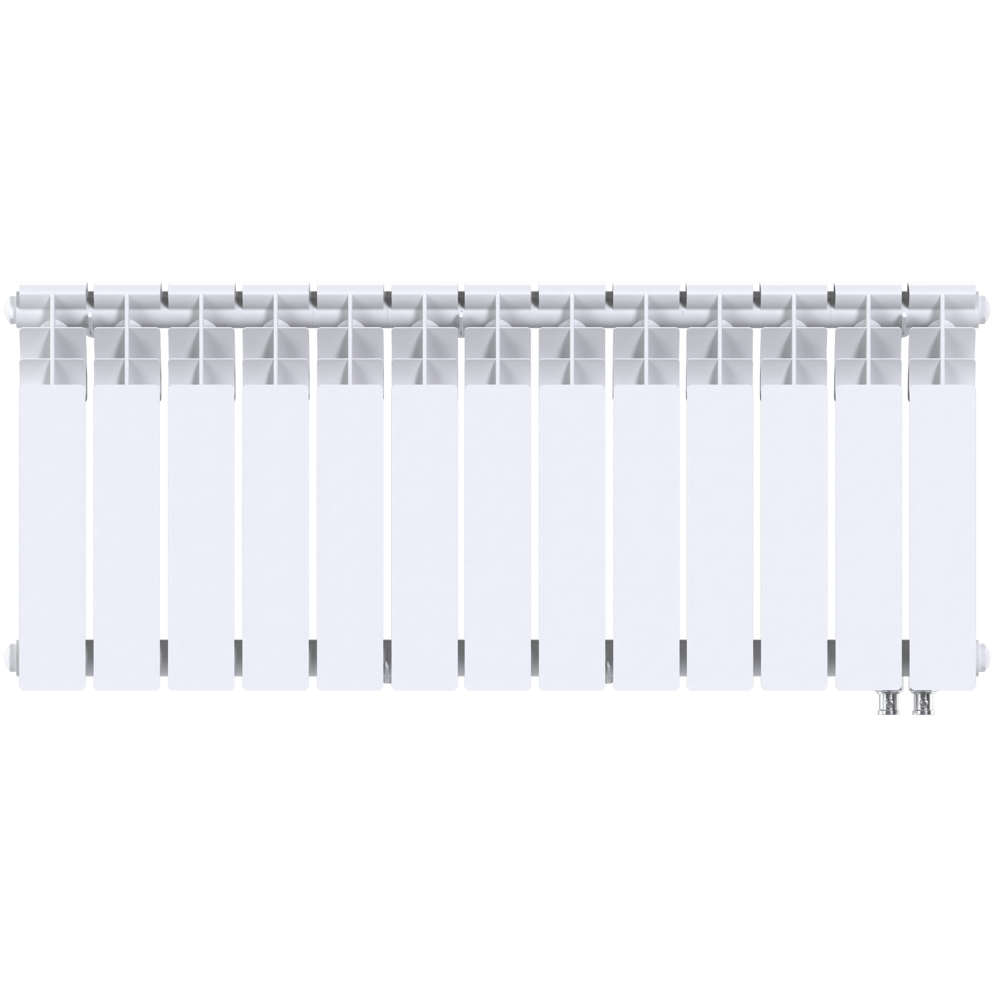 Радиатор биметаллический секционный  Heat 350/90/13 нижнее подключение 1722Вт