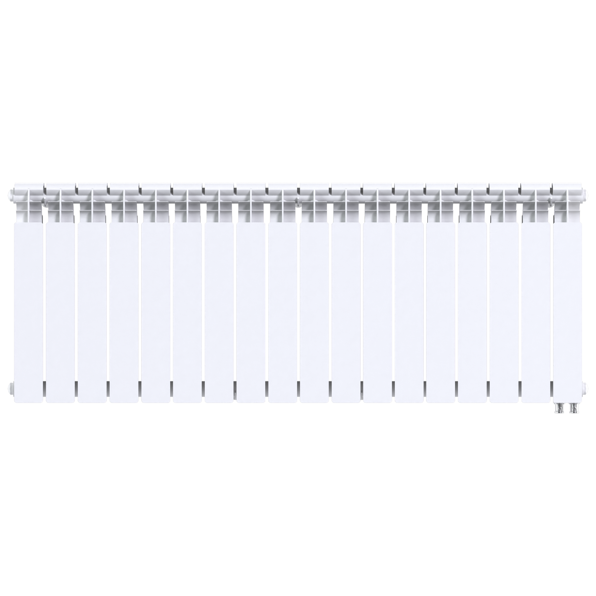 Радиатор биметаллический секционный  Pro 500/100/18 нижнее подключение 3042Вт