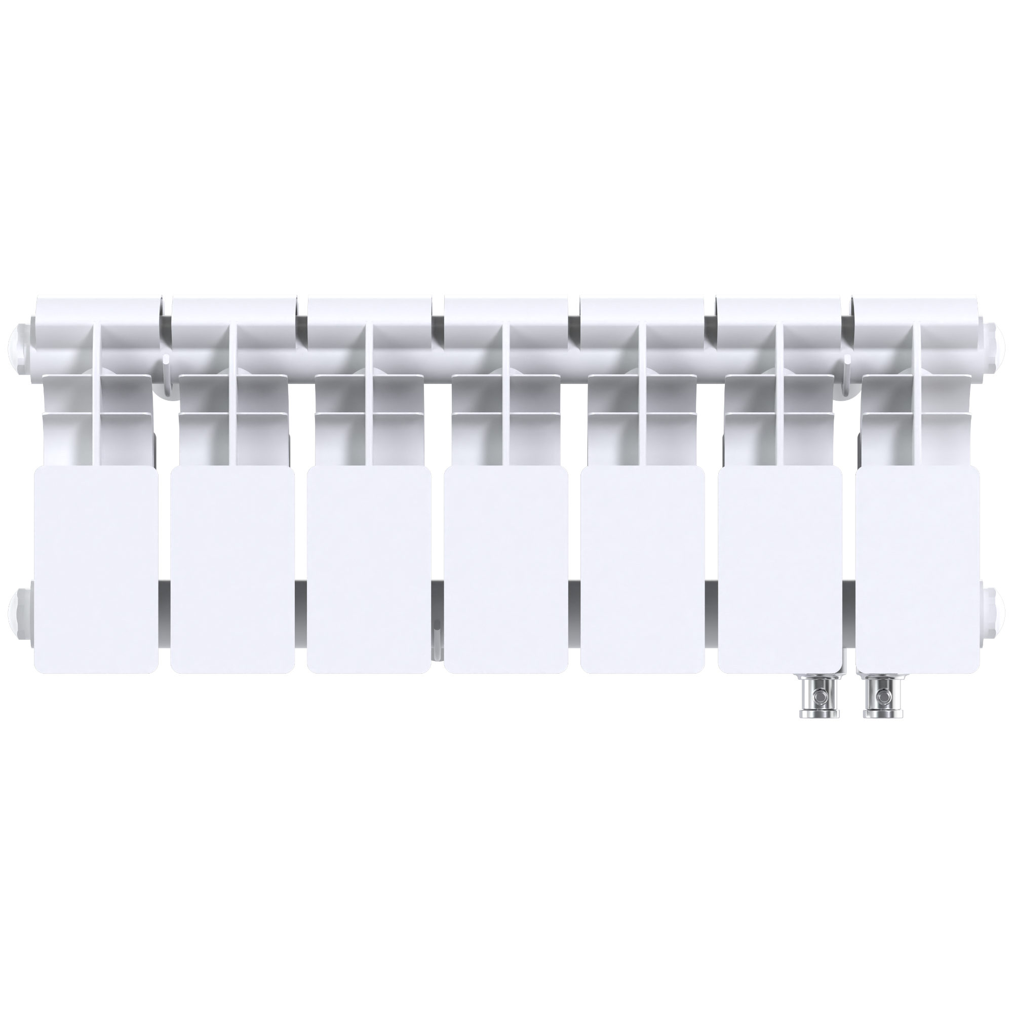 Радиатор биметаллический секционный  Pro 200/100/7 нижнее подключение 623Вт