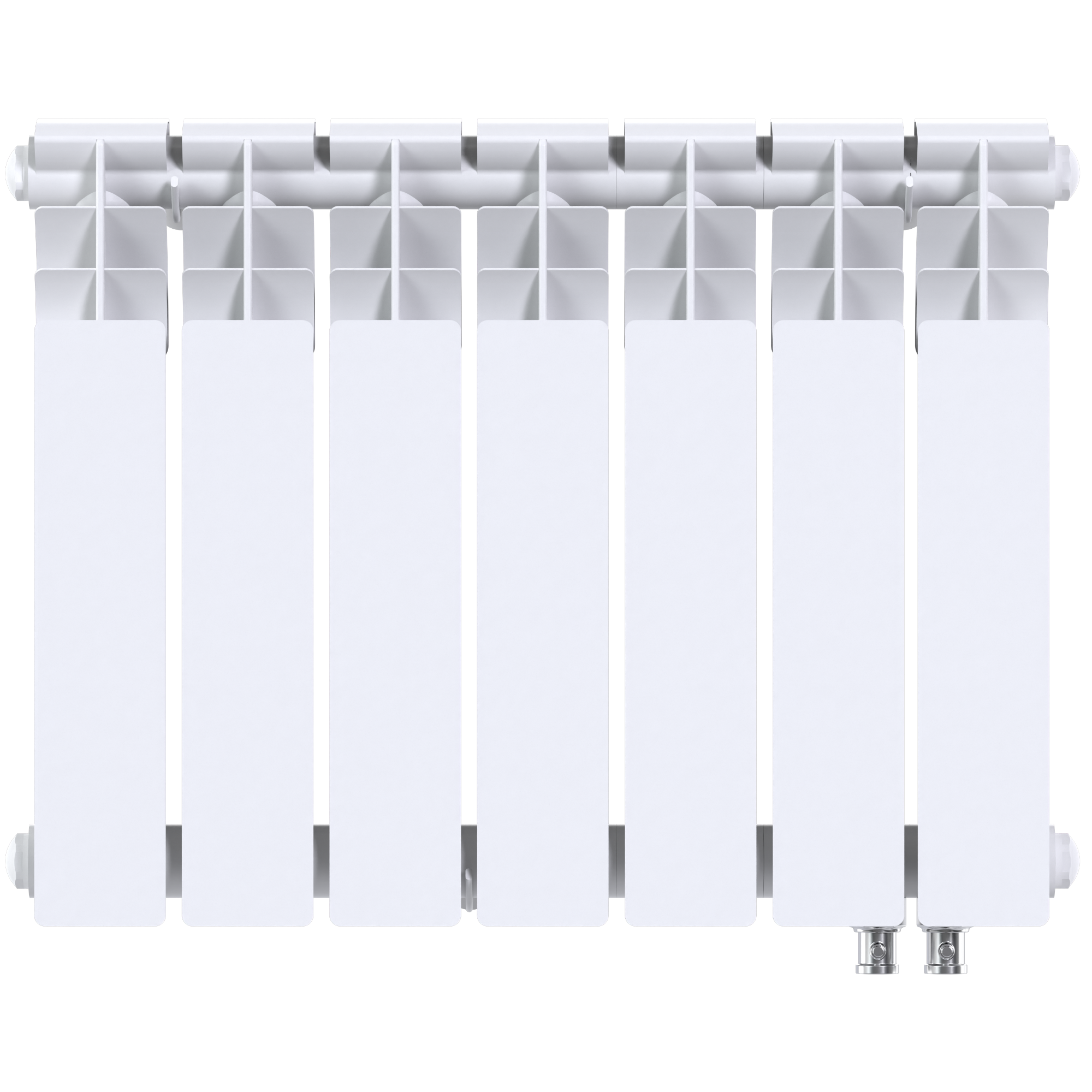 Радиатор биметаллический секционный  Heat 350/90/7 нижнее подключение 927Вт