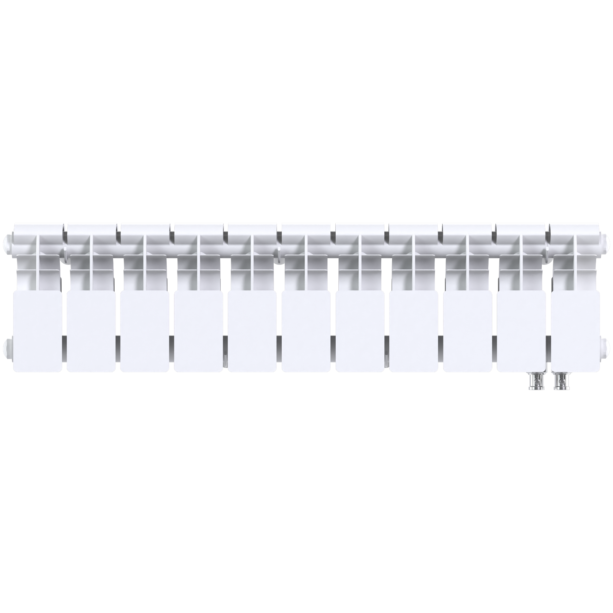 Радиатор биметаллический секционный  Pro 200/100/11 нижнее подключение 979Вт