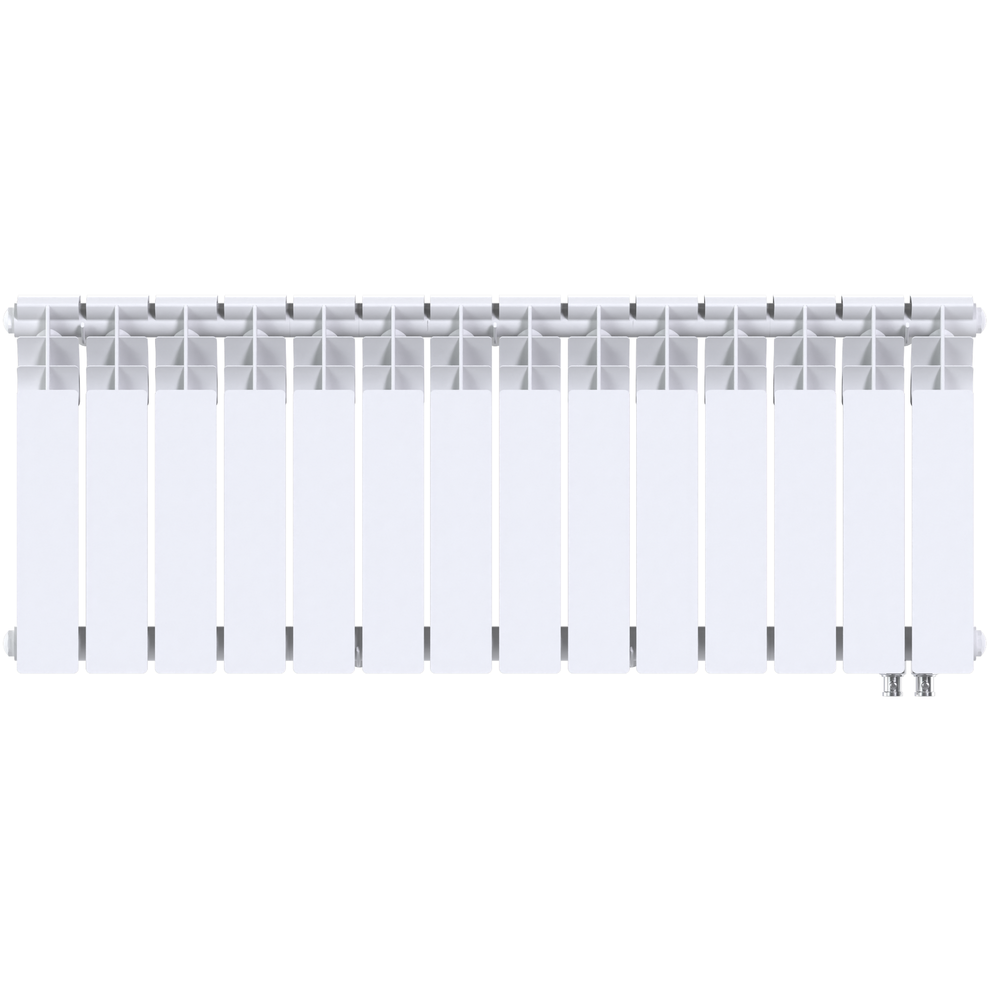 Радиатор биметаллический секционный  Heat 350/90/14 нижнее подключение 1855Вт