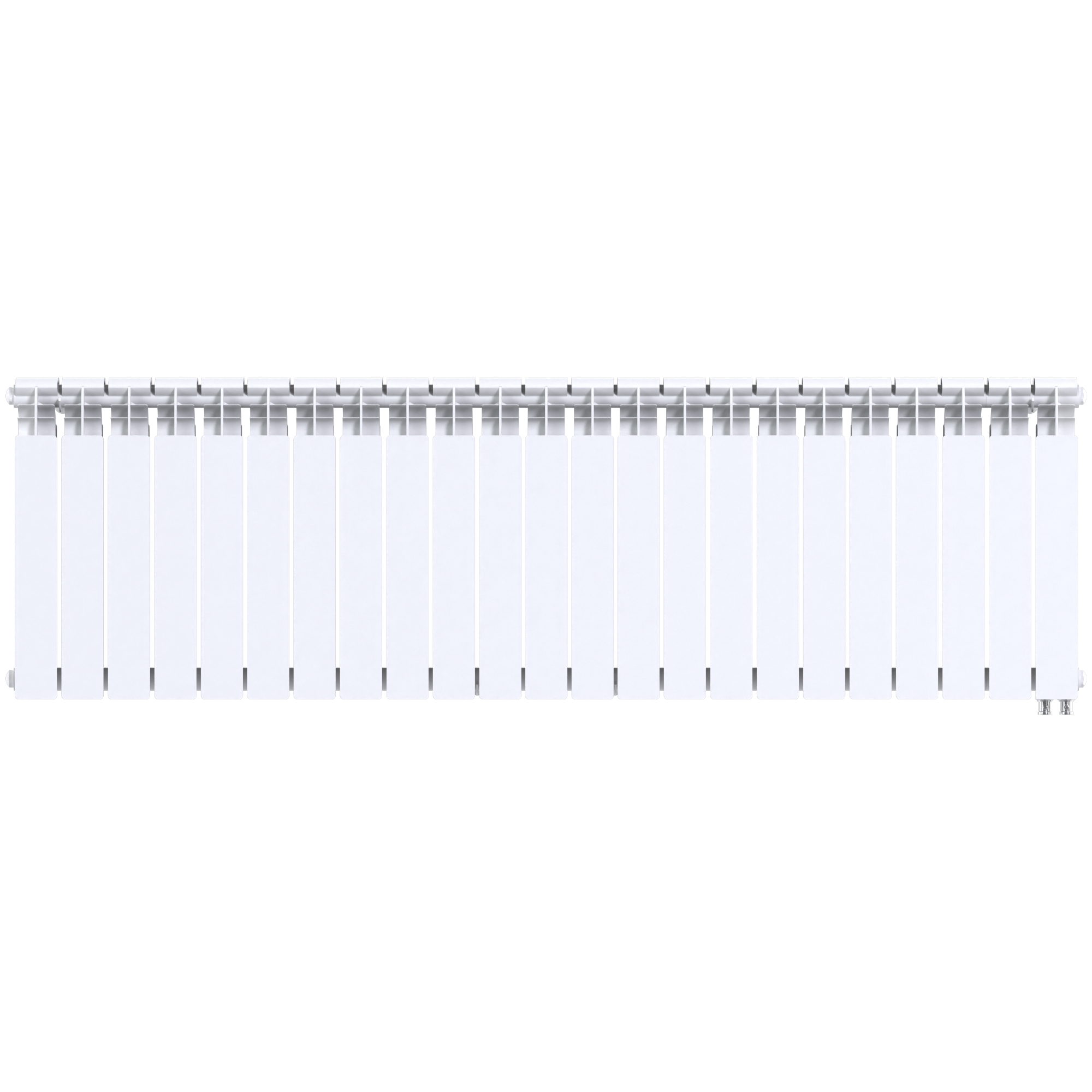 Радиатор биметаллический секционный  Pro 500/100/23 нижнее подключение 3887Вт