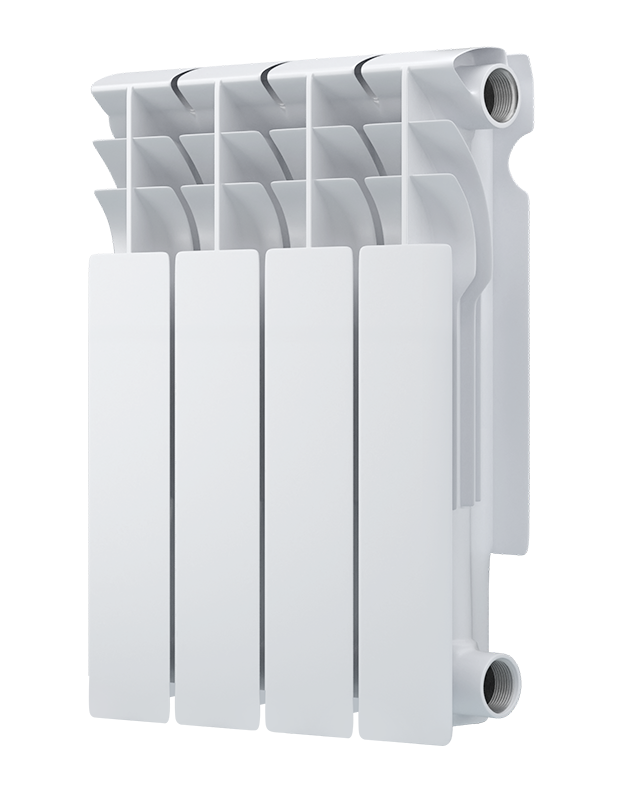 Радиатор биметаллический секционный  Heat 350/90/5 боковое подключение 663Вт