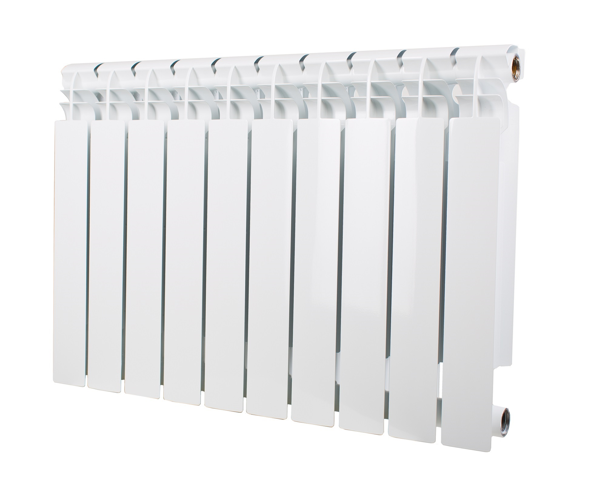 Радиатор биметаллический секционный  Heat 500/100/11 боковое подключение 2233Вт