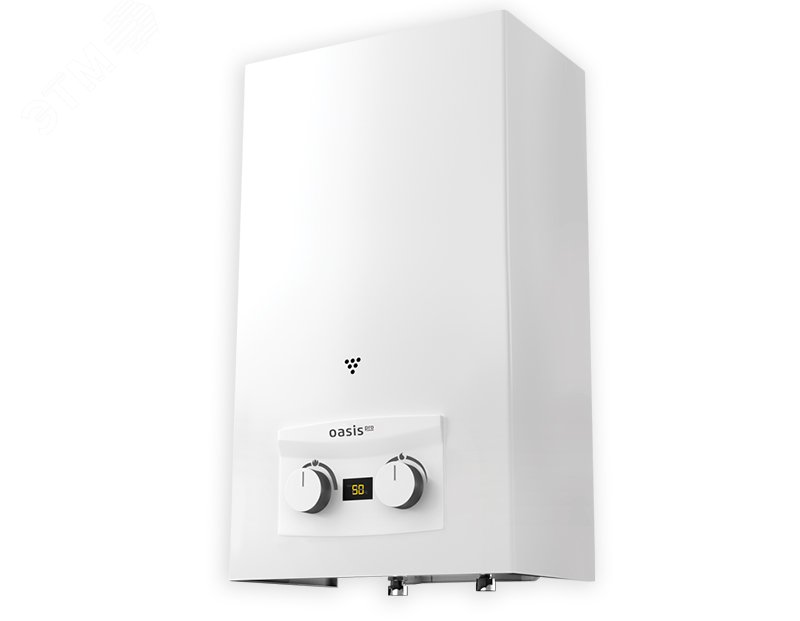 Изображение товара Газовый проточный водонагреватель Oasis WM-10 мощностью 20 кВт с ЖК-дисплеем