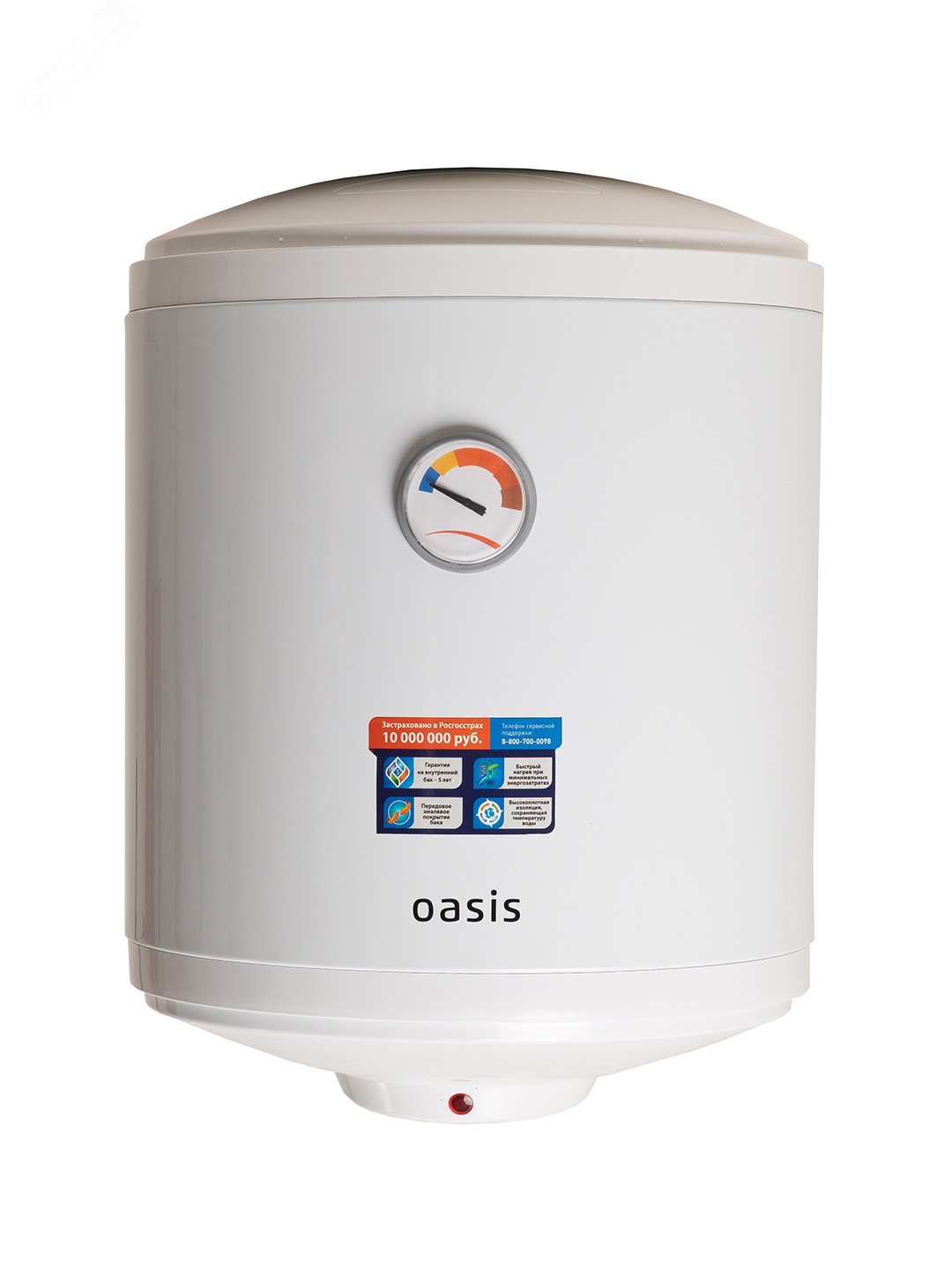 Изображение товара Электрический накопительный водонагреватель Oasis Eco OF-30 30 л 1.5 кВт с эмалевым покрытием