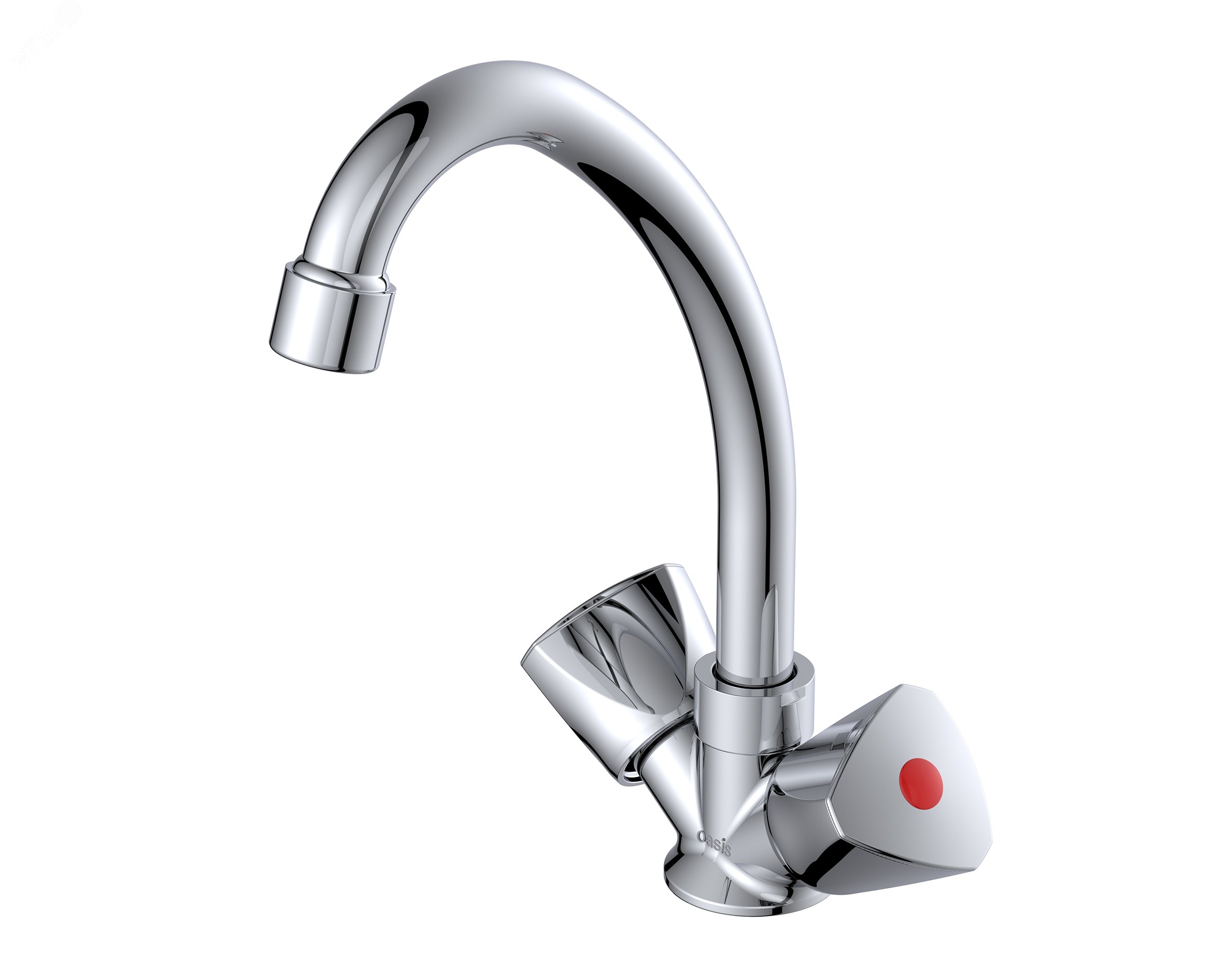 Изображение товара Однорычажный кухонный смеситель Oasis L1003HCSh с поворотным изливом