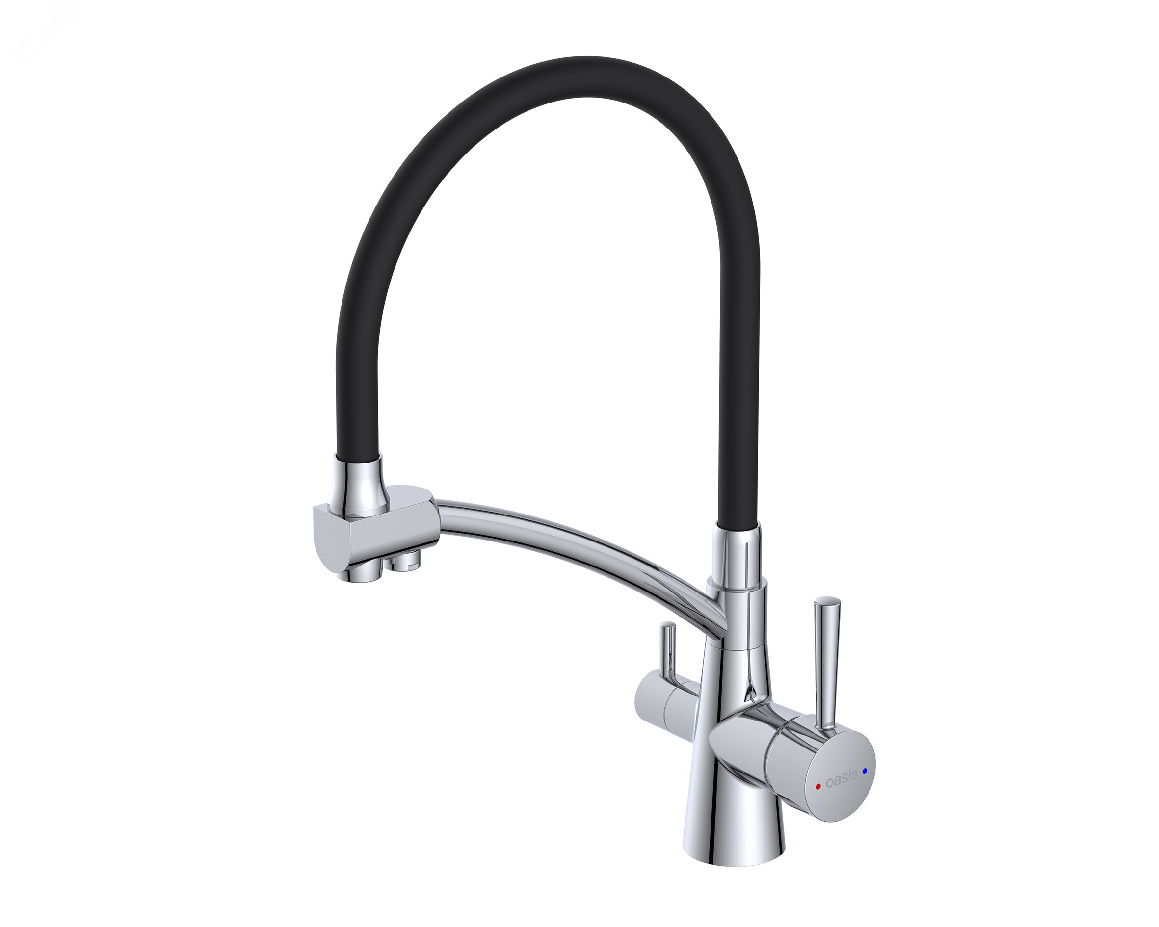 Изображение товара Кухонный смеситель Oasis L1014MGFB с фильтром и гибким изливом